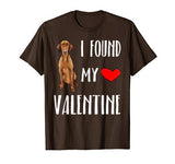 I Found My Valentine Day Vizsla Dog Lover Gift T-Shirt