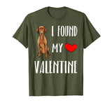 I Found My Valentine Day Vizsla Dog Lover Gift T-Shirt