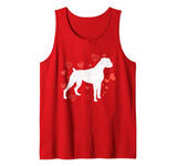 I Love My Boxer Valentines Day T-Shirt Heart Dog Vintage Tank Top