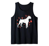 I Love My Boxer Valentines Day T-Shirt Heart Dog Vintage Tank Top