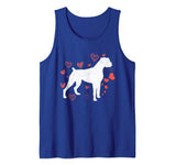I Love My Boxer Valentines Day T-Shirt Heart Dog Vintage Tank Top