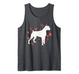 I Love My Boxer Valentines Day T-Shirt Heart Dog Vintage Tank Top