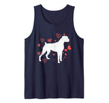 I Love My Boxer Valentines Day T-Shirt Heart Dog Vintage Tank Top