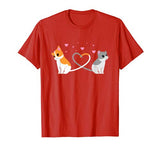 I Love My Cat T-Shirt Cats Lovers Couple Valentines Day Tee