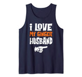 I Love My Ginger Husband Matching Couple Valentine Tank Top