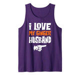 I Love My Ginger Husband Matching Couple Valentine Tank Top
