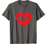 I Love Sharks Shirt Hammerhead Shark Valentine’s Day Heart T-Shirt