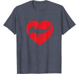 I Love Sharks Shirt Hammerhead Shark Valentine’s Day Heart T-Shirt