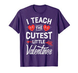I Teach The Cutest Little Valentines Funny Women Men Teacher T-Shirt