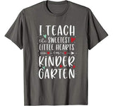 I Teach The Sweetest Little Hearts Valentines Day Teacher T-Shirt