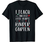 I Teach The Sweetest Little Hearts Valentines Day Teacher T-Shirt