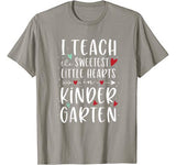I Teach The Sweetest Little Hearts Valentines Day Teacher T-Shirt