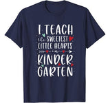 I Teach The Sweetest Little Hearts Valentines Day Teacher T-Shirt