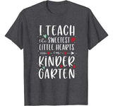 I Teach The Sweetest Little Hearts Valentines Day Teacher T-Shirt