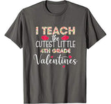 I Teach the Cutest Little 4th Grade Valentines Day Costume T-Shirt