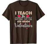 I Teach the Cutest Little 4th Grade Valentines Day Costume T-Shirt