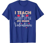 I Teach the Cutest Little 4th Grade Valentines Day Costume T-Shirt
