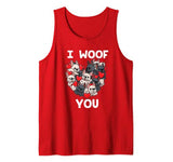 I Woof You French Bulldog Frenchie Valentines Day Shirt Tank Top