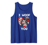 I Woof You French Bulldog Frenchie Valentines Day Shirt Tank Top