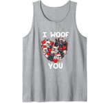 I Woof You French Bulldog Frenchie Valentines Day Shirt Tank Top