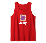 Jelly & Peanut Butter Shirt For Valentine Matching Couples Tank Top