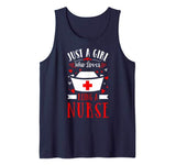 Just A Girl Who Loves Being A Nurse – Nurse Valentines Day Tank Top