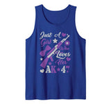 Just A Girl Who Loves Her AK-47 – Gun Girl Valentine Tank Top