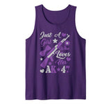 Just A Girl Who Loves Her AK-47 – Gun Girl Valentine Tank Top
