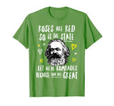 Karl Marx Communist Valentines T-Shirt | Roses Are Red