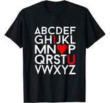 Kids Valentine’s Day Shirt  ABC I Love You valentines shirt