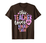 Kindergarten Teacher T-Shirt Valentines Day Love Heart