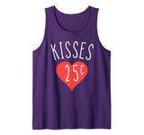 Kisses 25 Cents Twenty Five Cent Funny Gift Valentines Day Tank Top