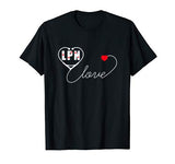 LPN Licensed Practical Nurse Stethoscope Valentines Day Gift T-Shirt