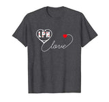 LPN Licensed Practical Nurse Stethoscope Valentines Day Gift T-Shirt