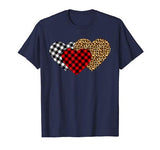 Leopard Heart – Buffalo Plaid Heart Valentine Day T-Shirt