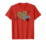 Leopard Heart – Buffalo Plaid Heart Valentine Day T-Shirt