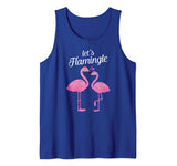 Let’s Flamingle Valentines Day Flamingo Couple Love Tank Top