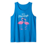 Let’s Flamingle Valentines Day Flamingo Couple Love Tank Top
