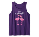 Let’s Flamingle Valentines Day Flamingo Couple Love Tank Top