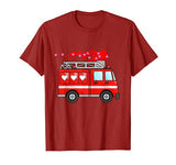 Loads Of Love FireTruck Valentines Day Firefighter For Kids T-Shirt