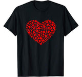 Lots Of Hearts Valentine’s Day Boys Girls Kids T-Shirt