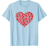 Lots Of Hearts Valentine’s Day Boys Girls Kids T-Shirt