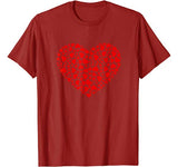 Lots Of Hearts Valentine’s Day Boys Girls Kids T-Shirt