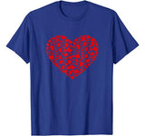 Lots Of Hearts Valentine’s Day Boys Girls Kids T-Shirt