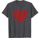 Lots Of Hearts Valentine’s Day Boys Girls Kids T-Shirt