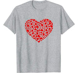 Lots Of Hearts Valentine’s Day Boys Girls Kids T-Shirt