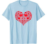 Lots Of Hearts Valentines Day T-Shirt