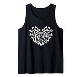 Love Chickens Heart Valentine’s Day Gift For Chickens Lovers Tank Top
