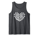Love Chickens Heart Valentine’s Day Gift For Chickens Lovers Tank Top