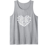 Love Chickens Heart Valentine’s Day Gift For Chickens Lovers Tank Top